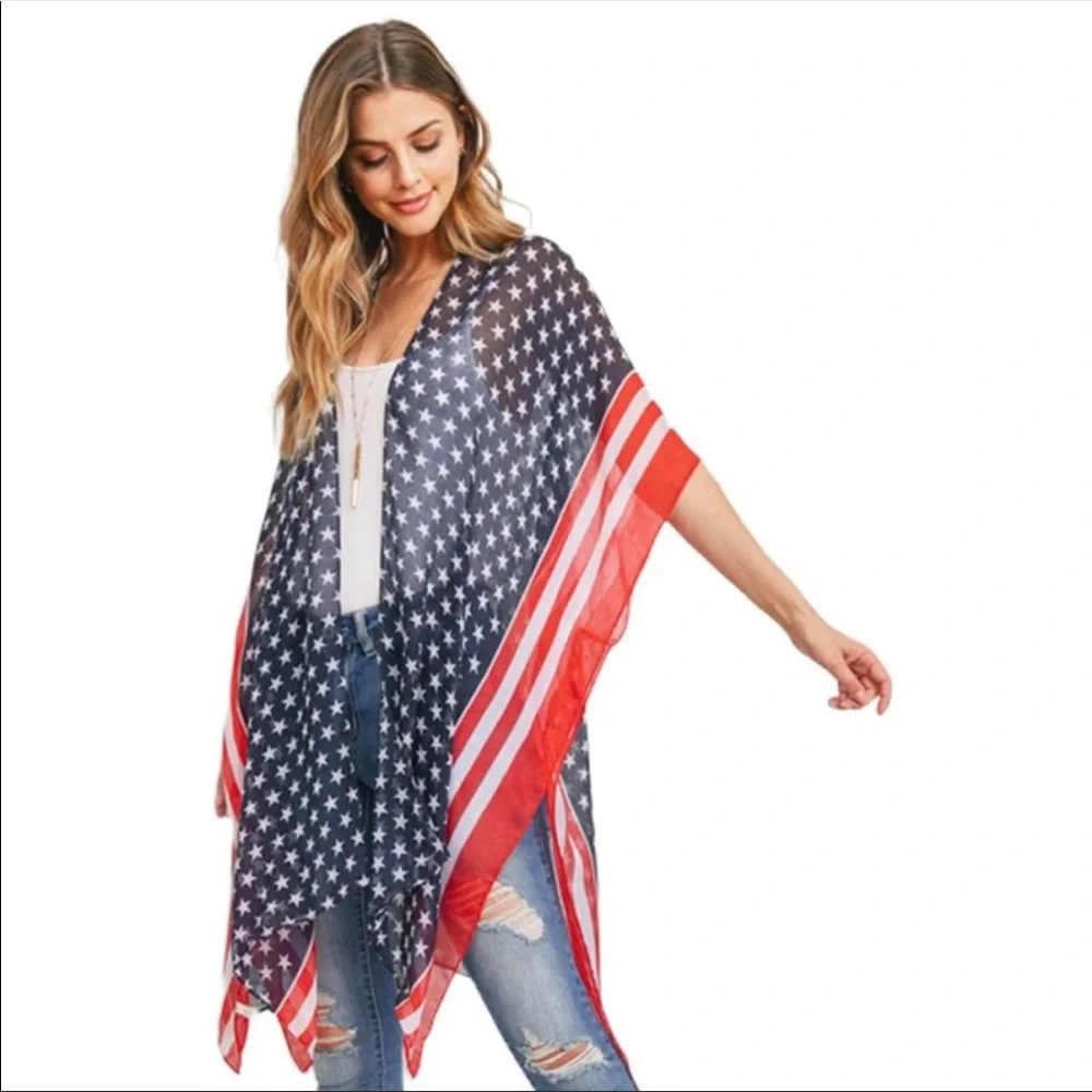 💙🇺🇸 ❤️ Patriotic kimono! - Picture 2 of 8